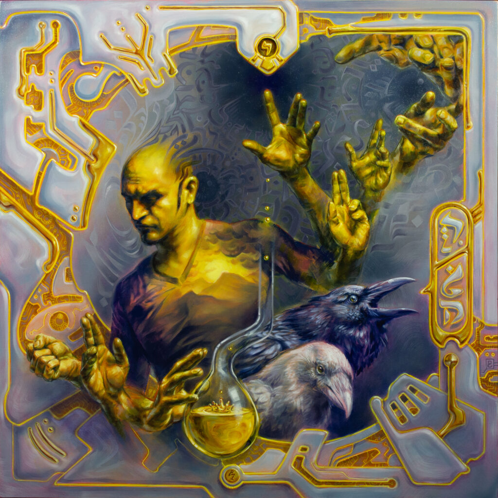 Attunement is an oil painting by Dan Cohen