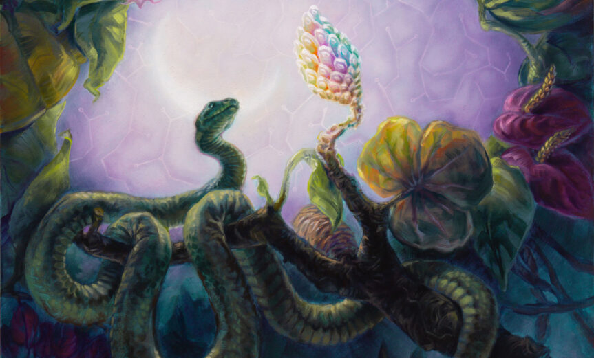 Inner Eden is an oil painting by Dan Cohen