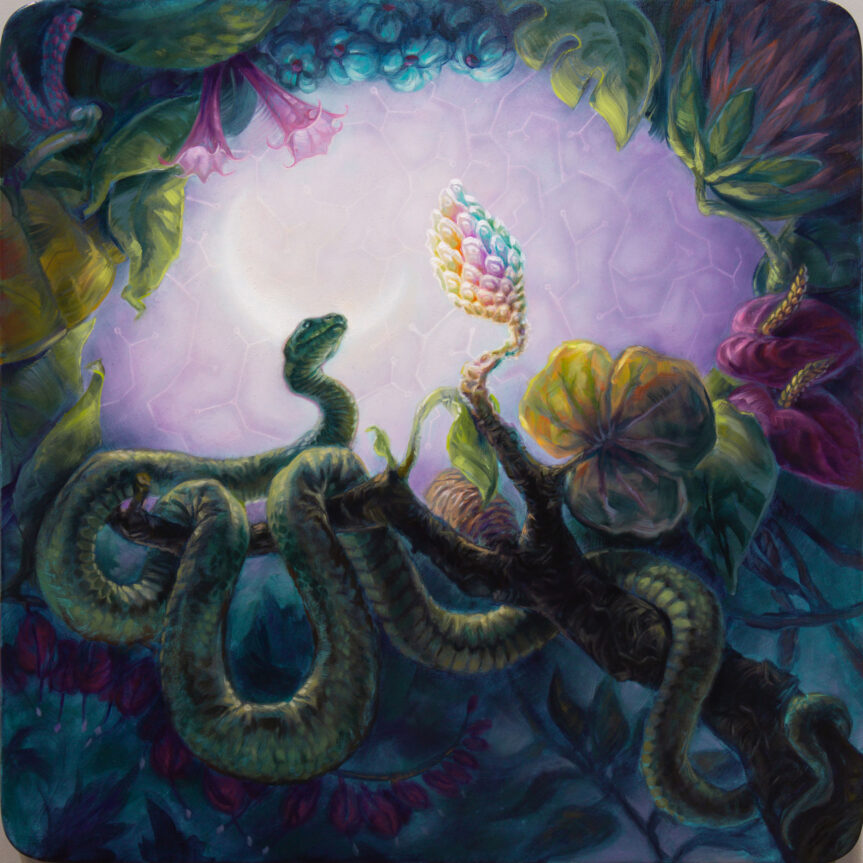Inner Eden is an oil painting by Dan Cohen